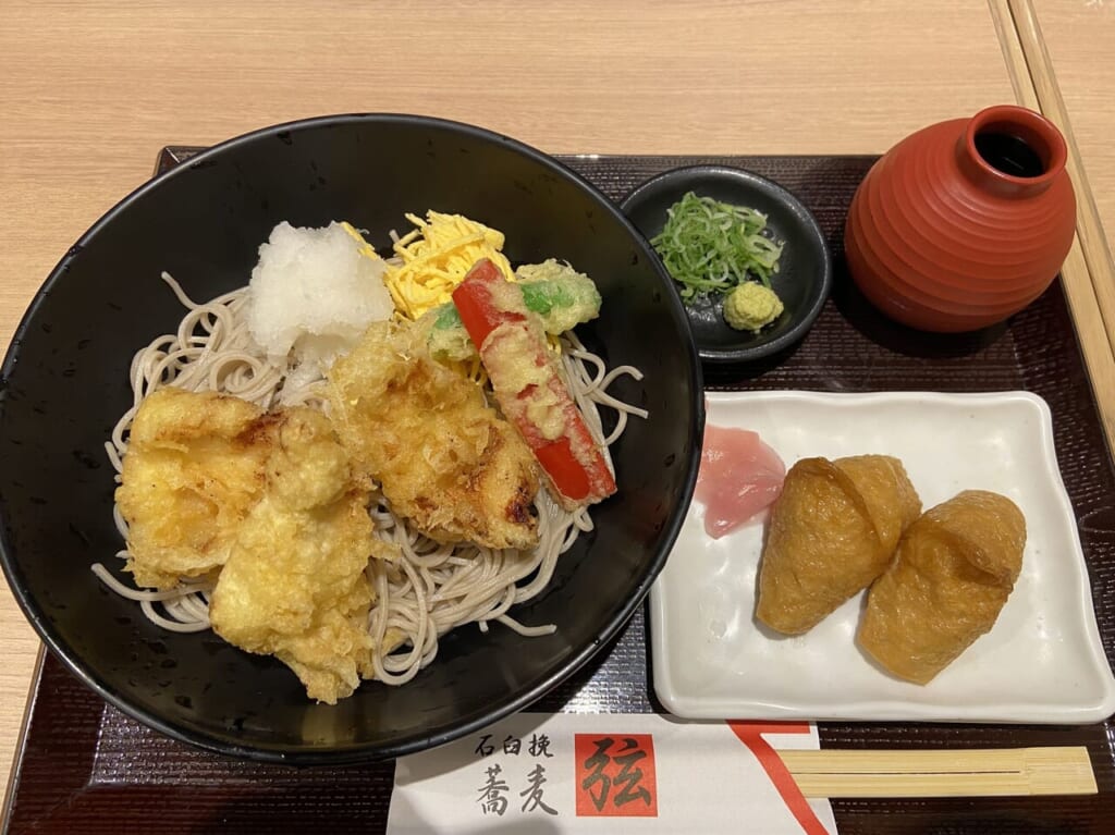 鶏天おろしいなり定食