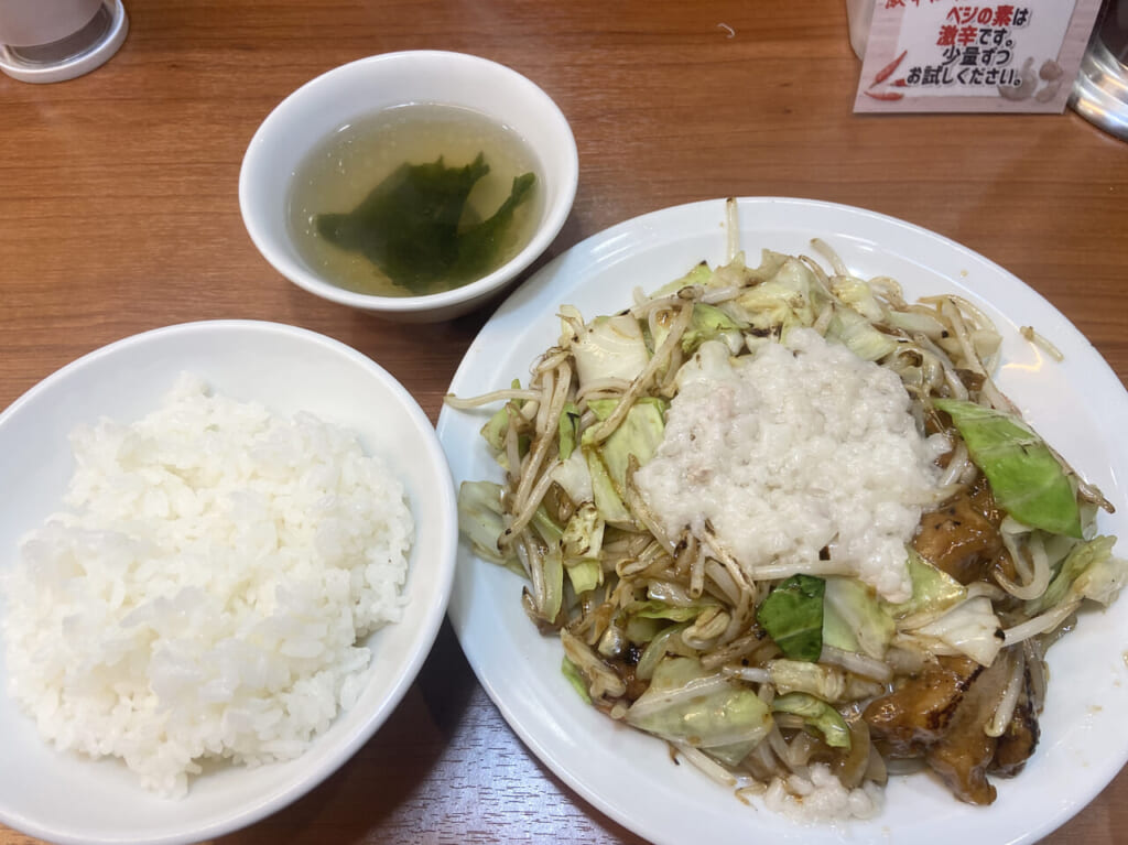 肉野菜炒め定食430