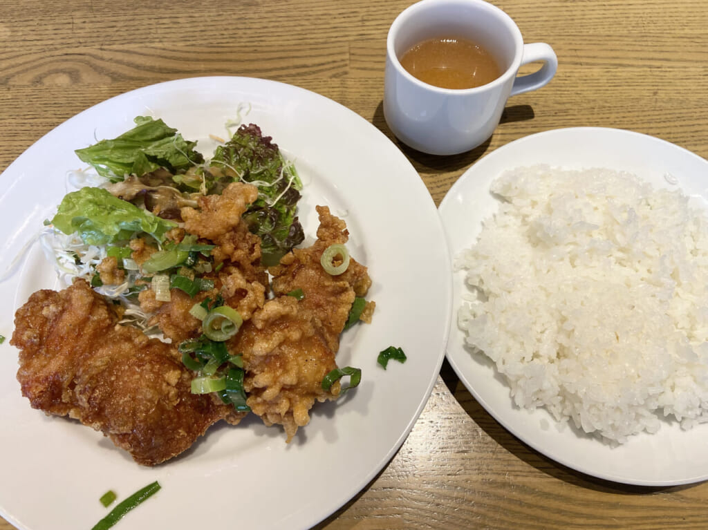 鶏のからあげ定食0609