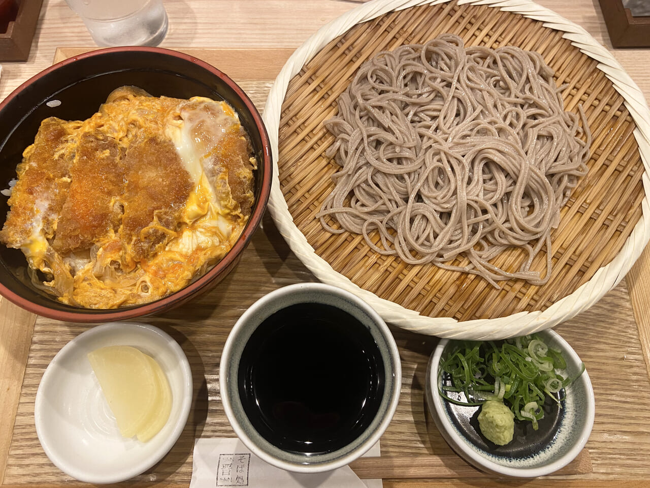 ヒレカツ丼ざるそば