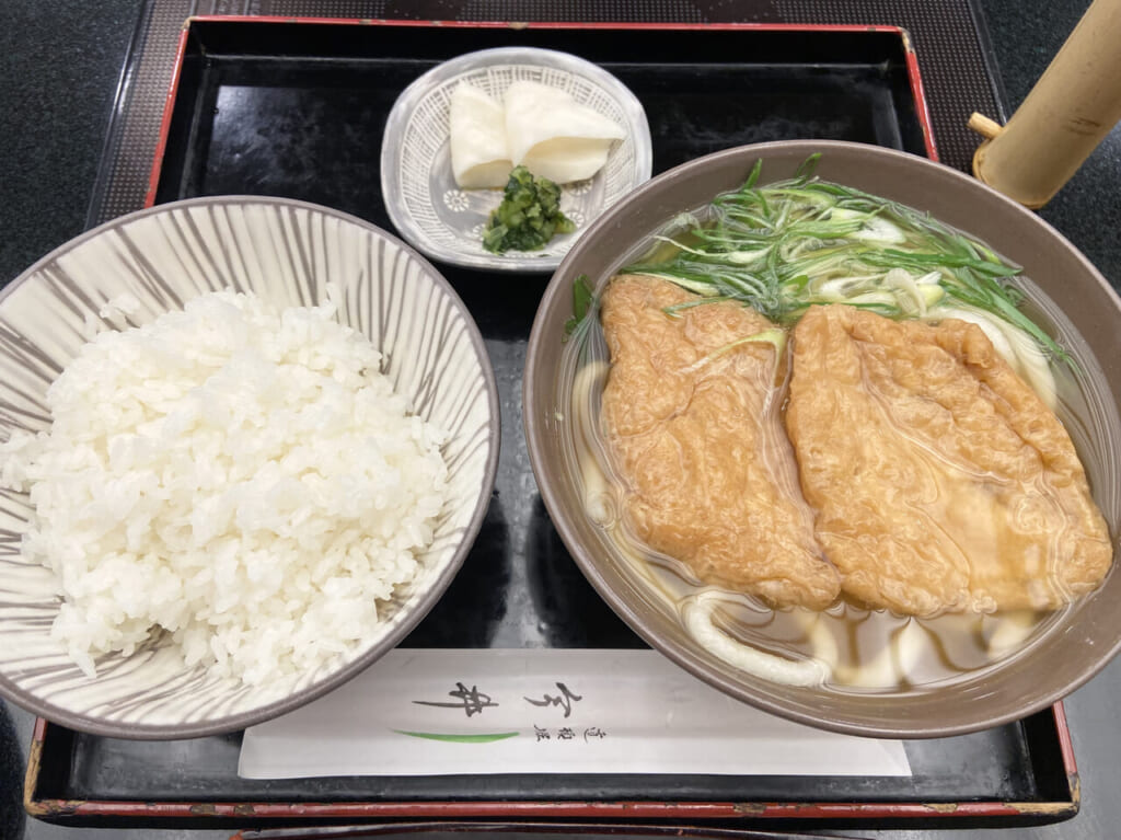 きつねうどん御飯大