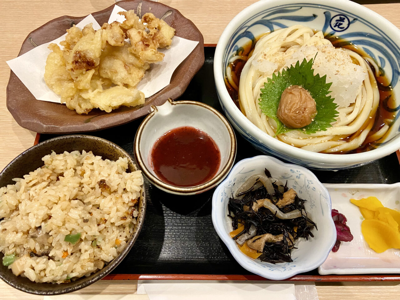 鶏天おろしかやくご飯