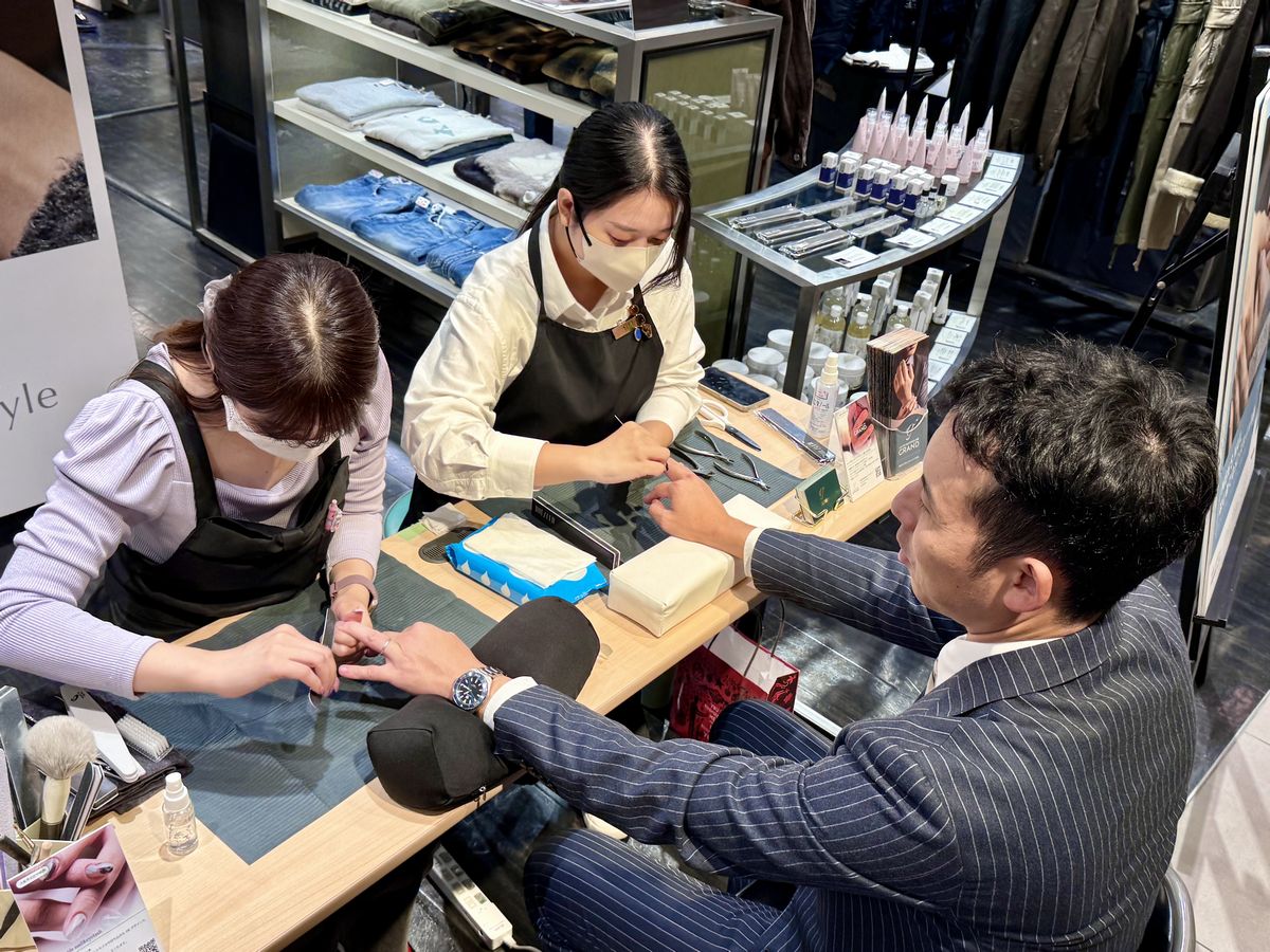 はじめてのメンズネイル体験開催