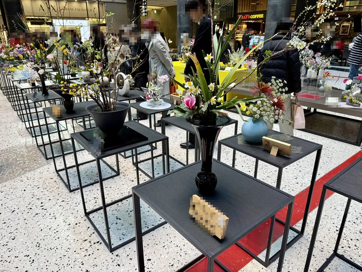 華道家元池坊大阪府連合支部花展開催